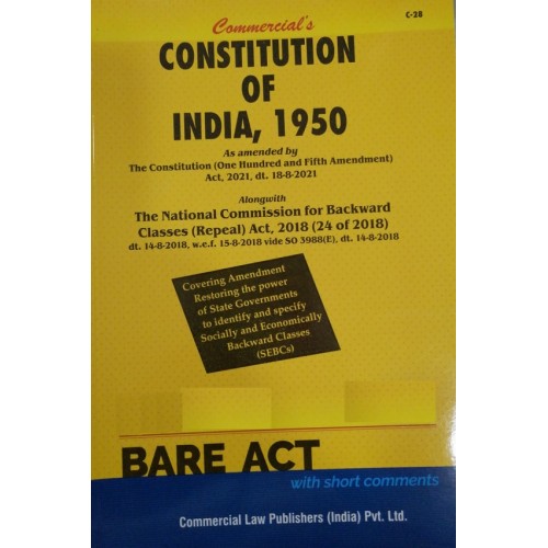 Commercial's The Constitution of India, 1950 Bare Act 2022